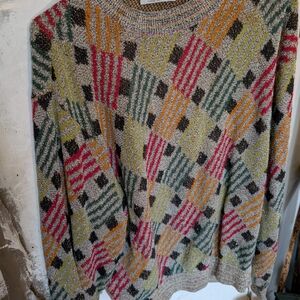 Missoni Multicolor Geometric Crewneck Sweater